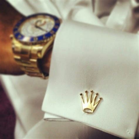 men's rolex cufflinks|Rolex logo cufflinks.